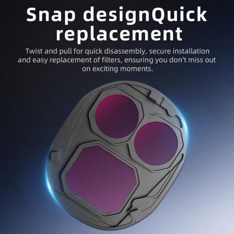 For DJI Mavic 4 Pro STARTRC 4 in 1 CPL ND8 ND32 ND64 Lens Filter Kit - Action King