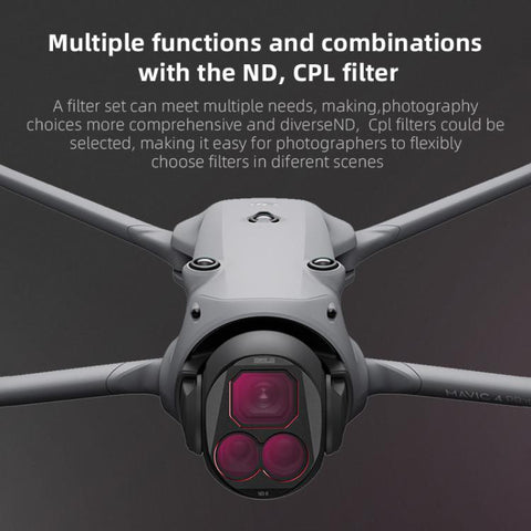 For DJI Mavic 4 Pro STARTRC 4 in 1 CPL ND8 ND32 ND64 Lens Filter Kit - Action King