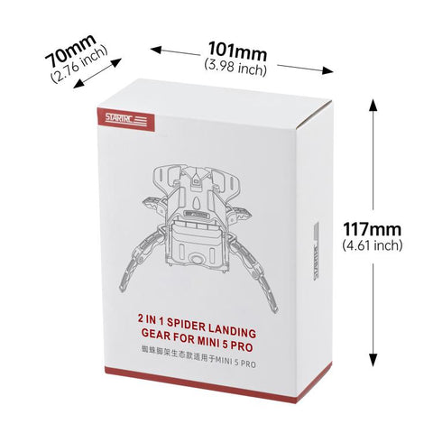 DJI Mini 5 Pro STARTRC Spider-Leg Heightened Landing Gear Training Rack, Eco-Compatible