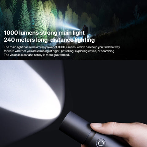 Xiaomi Mijia N613 Multifunktionell Ficklampa 1000 lumen