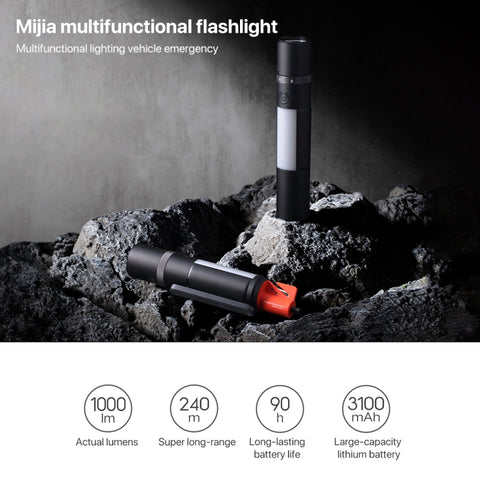Xiaomi Mijia multifunktionell ficklampa 1000 lumen IPX4