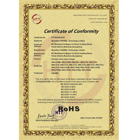 HAWEEL 28W Vikbar Solpanel med Snabbladdning