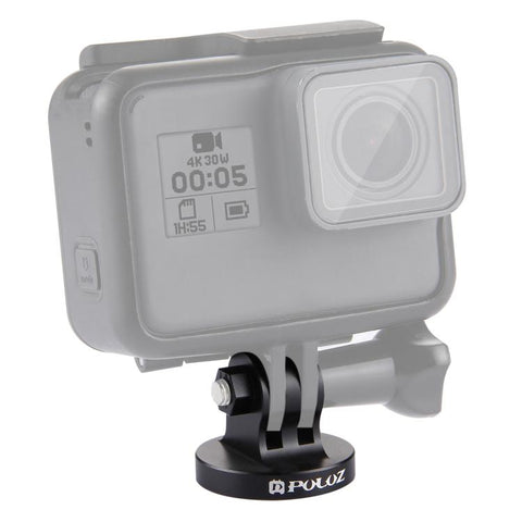 PULUZ 1/4-tums stativadapter med skruvhål CNC-bearbetad för GoPro, Insta360, DJI