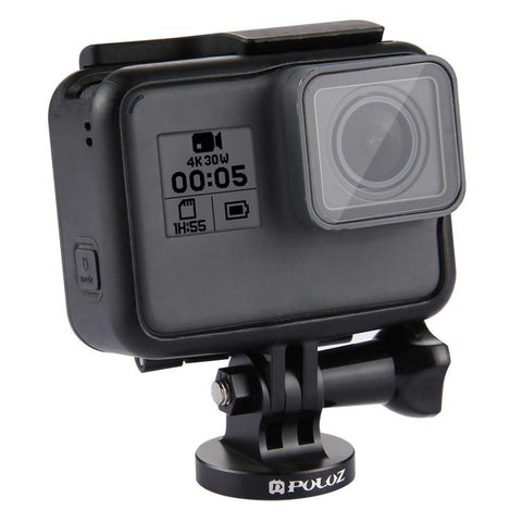 PULUZ 1/4-tums stativadapter med skruvhål CNC-bearbetad för GoPro, Insta360, DJI