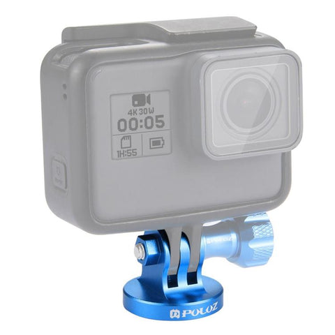 PULUZ 1/4-tums stativadapter med skruvhål CNC-bearbetad för GoPro, Insta360, DJI