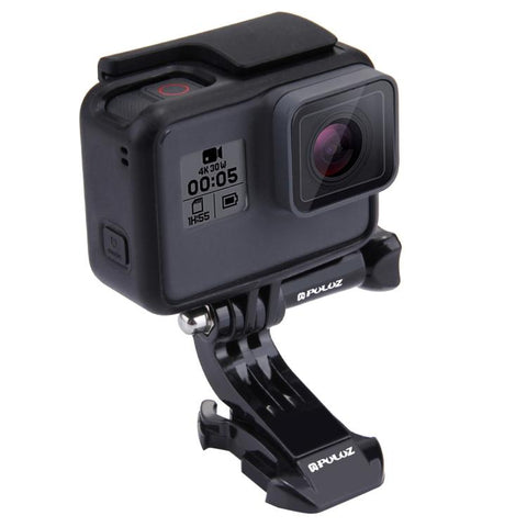 PULUZ Svart Vertikalt J-Hook Spännfäste – För GoPro, Insta360, DJI & andra actionkameror