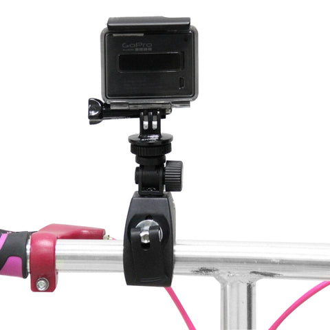 PULUZ Motorcykel- och cykelstyrefäste med stativfäste & skruv för GoPro, Insta360, DJI