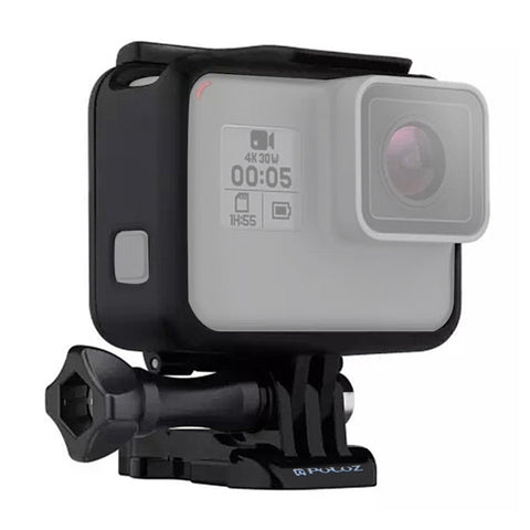 PULUZ ABS Plastic Housing Shell Frame Mount Protective Case Cage with Pedestal and Long Screw for GoPro HERO(2018) /7 Black /6 /5 - Action King