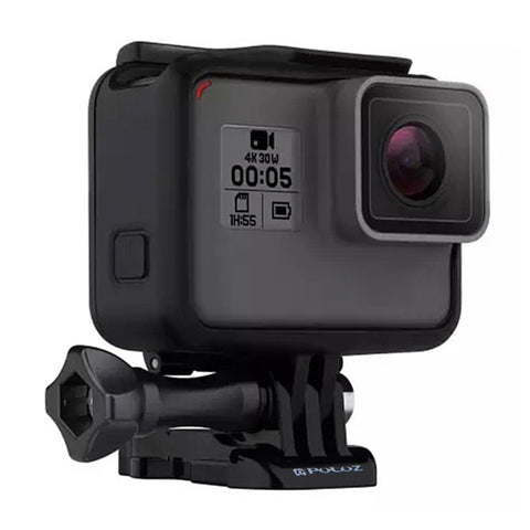 PULUZ ABS Plastic Housing Shell Frame Mount Protective Case Cage with Pedestal and Long Screw for GoPro HERO(2018) /7 Black /6 /5 - Action King