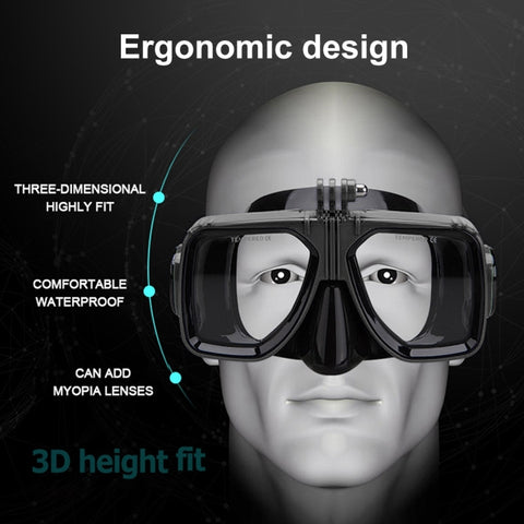 Cyklop med kamerafäste för GoPro, Insta360, DJI och andra actionkameror