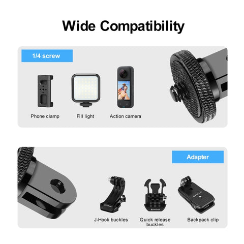 PULUZ 1/4 inch Screw Metal Tripod Mount Action Camera Adapter - Action King