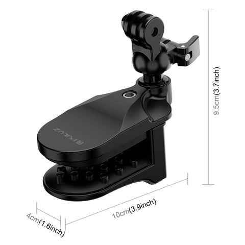 PULUZ Motorcycle Helmet Chin Clamp Mount for GoPro and Other Action Cameras - Action King