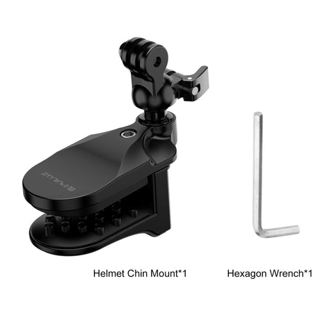 PULUZ Motorcycle Helmet Chin Clamp Mount for GoPro and Other Action Cameras - Action King