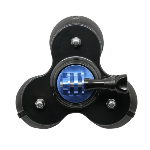 Triangle Direction Suction Cup Mount with Tripod Mount + Handle Screw for GoPro, Insta360, DJI and Other Action Cameras - Action King