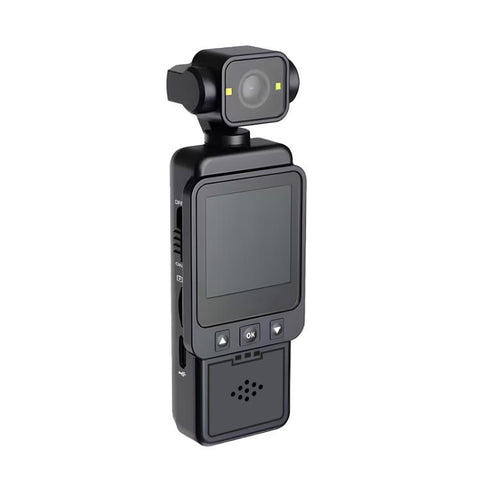1080p Ultra-HD Clip Pocket Vlog kamera med 360° roterbart objektiv & WiFi