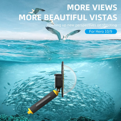 TELESIN 30M Vattentätt Kamerahus för GoPro Hero11 Black / HERO10 Black / HERO9 Black