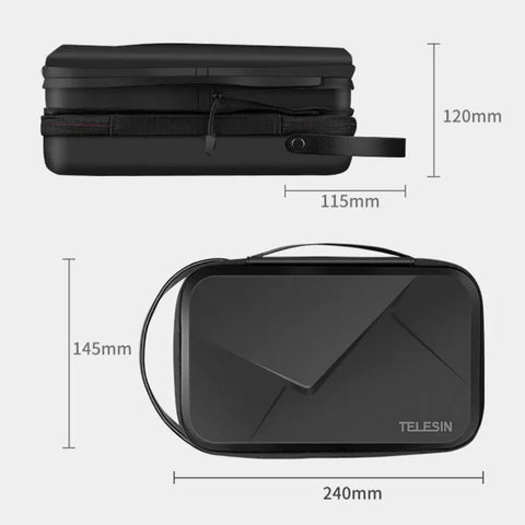 TELESIN Expanderbar kameraväska – Universal för Kamera / Mobil / Tillbehör - Action King