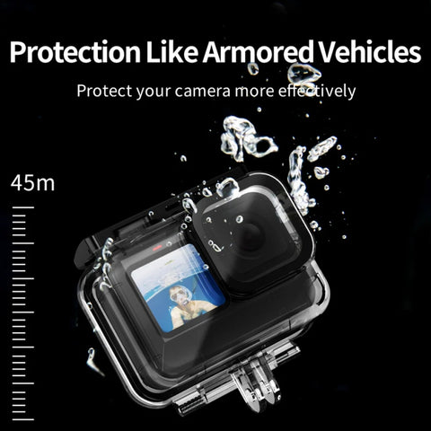 Telesin Vattentätt skal med dubbla bakdörrar till GoPro Hero13/12/11/10/9 Black
