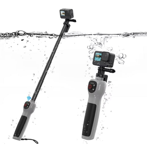 Telesin Selfiepinne Vattentät - 250-850mm med Fjärr till GoPro Hero13/12/11/Mini/10/9/8 Black / Max - Action King