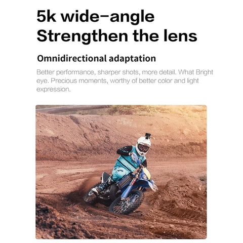 5K/30FPS WiFi Actionkamera – Dubbel skärm, Touch, Anti-Shake & IP68