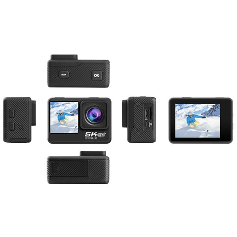 5K/30FPS WiFi Actionkamera – Dubbel skärm, Touch, Anti-Shake & IP68