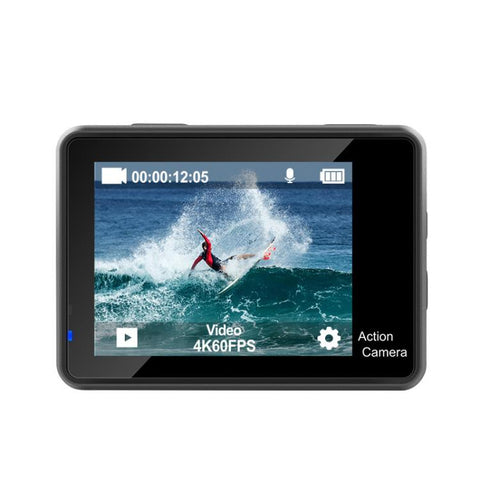 4K/60fps Actionkamera – WiFi, EIS Anti-Shake, Pekskärm & Dubbla färgskärmar
