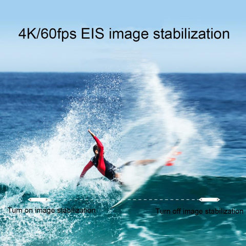 4K/60fps Actionkamera – WiFi, EIS Anti-Shake, Pekskärm & Dubbla färgskärmar