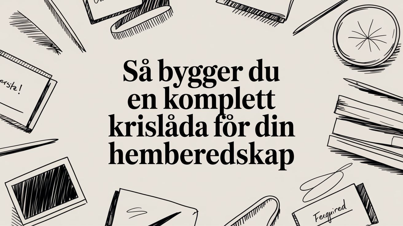 Så bygger du en komplett krislåda för din hemberedskap