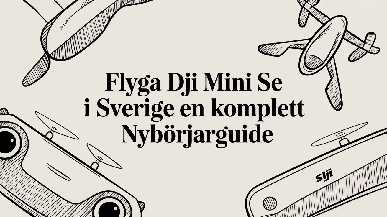 Flyga DJI Mini SE i Sverige en komplett nybörjarguide