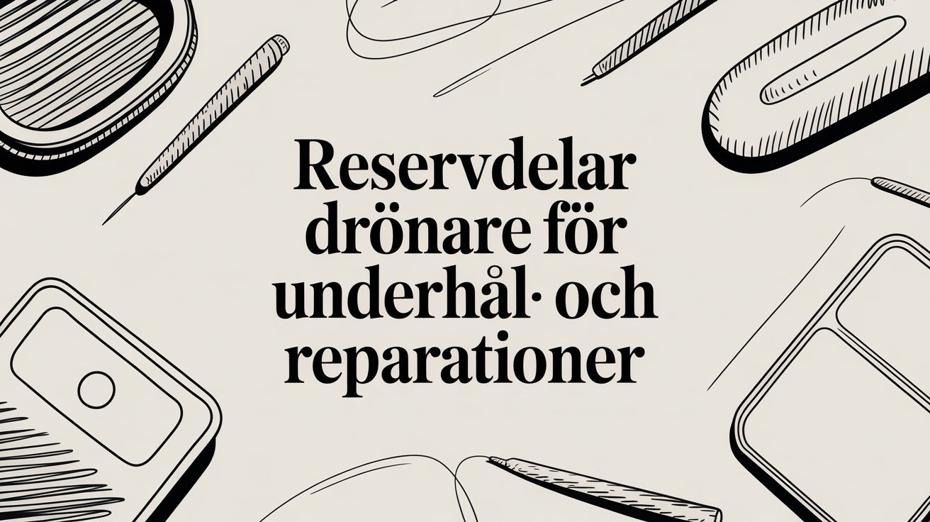 Reservdelar drönare för underhåll och reparationer