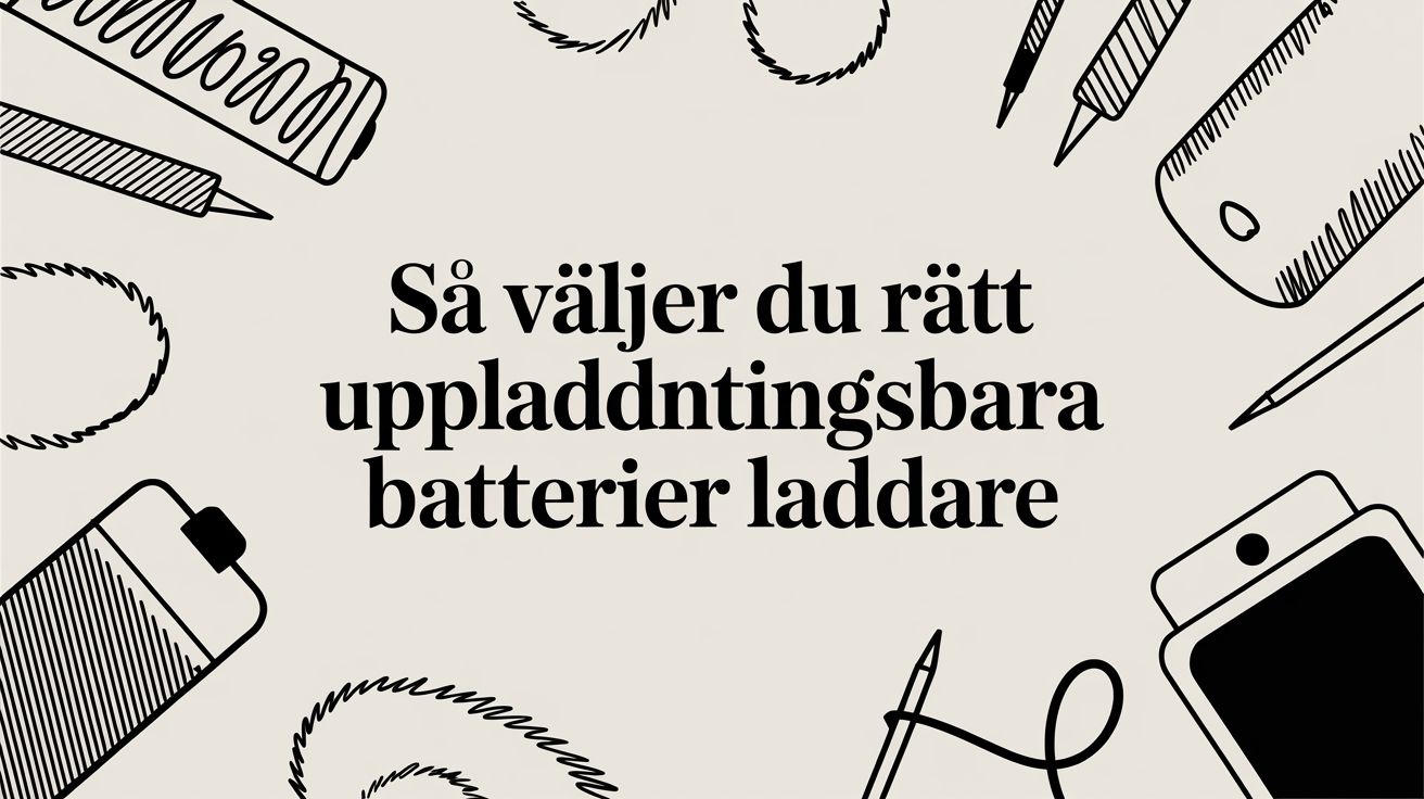 Så väljer du rätt uppladdningsbara batterier laddare