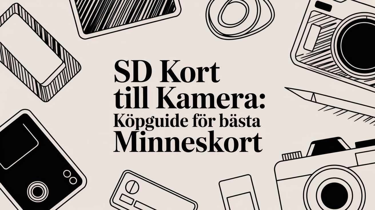 Sd kort till kamera: Köpguide för bästa minneskort