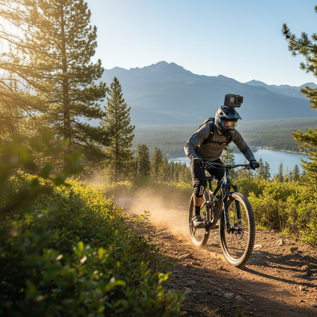 GoPro Hero12 Black actionkamera. Filma äventyr i 5.3K upplösning. Stabil video & vattentät.