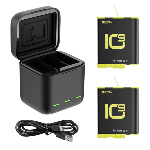 Batterier och batteriladdare till GoPro Hero8 Black