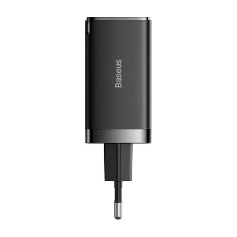 Baseus GaN5 PRO Fast Charger - Väggladdare - Snabbladdare QC4+ / PD 65W - 100-240V till USB - 3xUSB Typ A/C - Svart