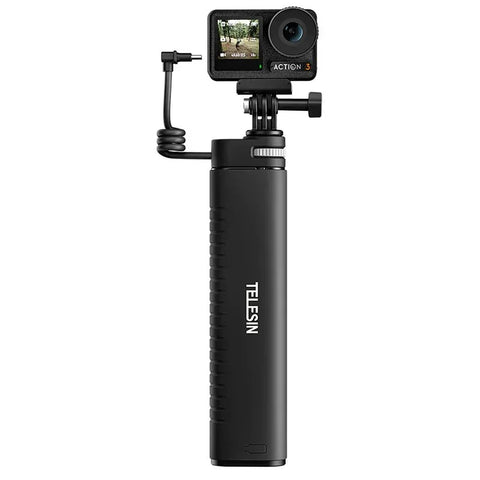 Telesin Selfiepinne med 10000mAh Power Bank, USB- C, QC / PD 18W, 216-900mm - Kit