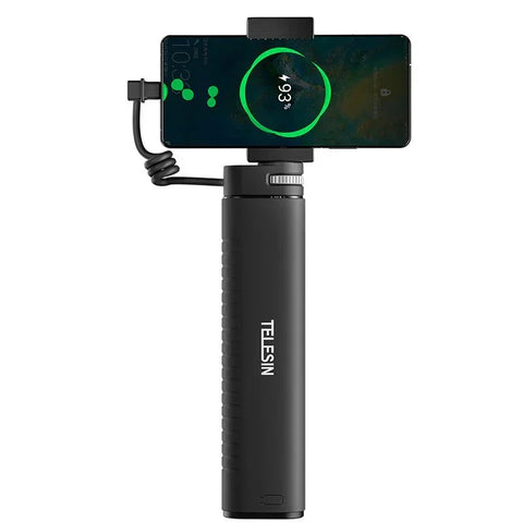 Telesin Selfiepinne med 10000mAh Power Bank, USB- C, QC / PD 18W, 216-900mm - Kit