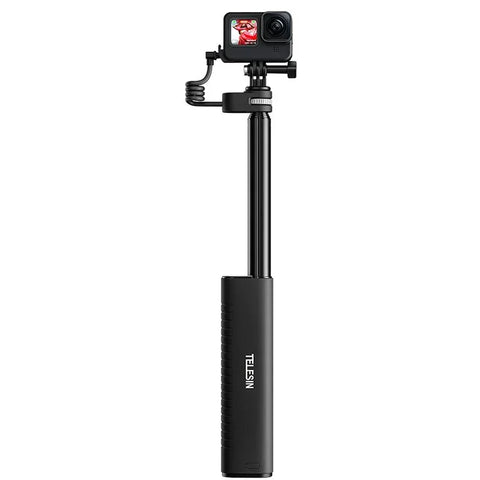 Telesin Selfiepinne med 10000mAh Power Bank, USB- C, QC / PD 18W, 216-900mm - Kit