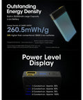 Nitecore CARBO 20000 Power Bank - Portabelt batteri - 20000mAh, 2xUSB Typ A/C, QC 3.0 / PD 20W, 5V, 3A - Kolfiber - Action King