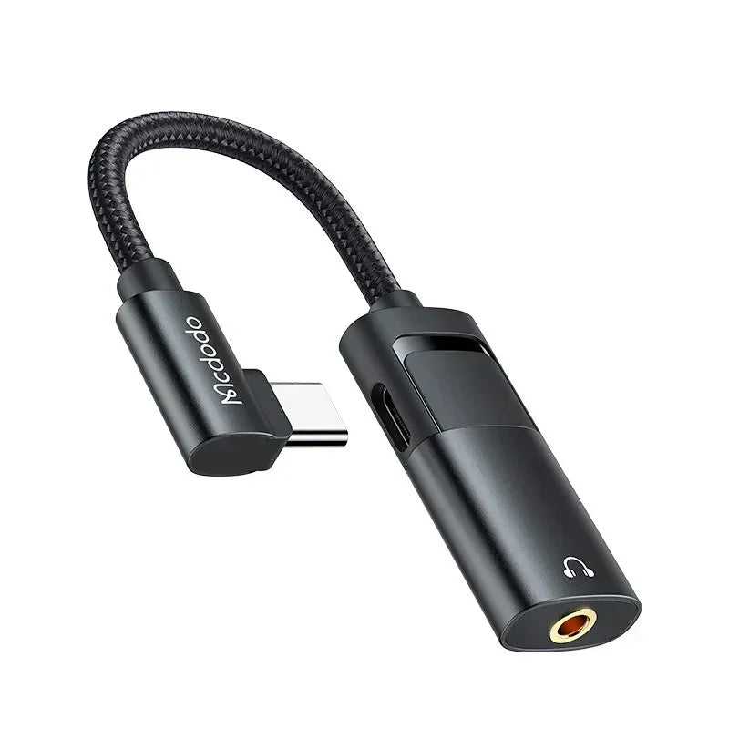 Mcdodo USB-C till 3.5mm Ljud-Adapter + USB-C PD 60W, CA-1880 - Action King
