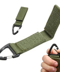 Nyckelband - Taktiskt Fäste i Nylon med Karbinhake, För Bälte / Molle - Skog - Action King