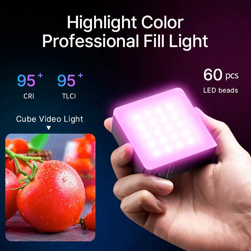 Ulanzi VL49 RGB Pro Belysning LED för foto / video - 2500mAh internt batteri - Action King