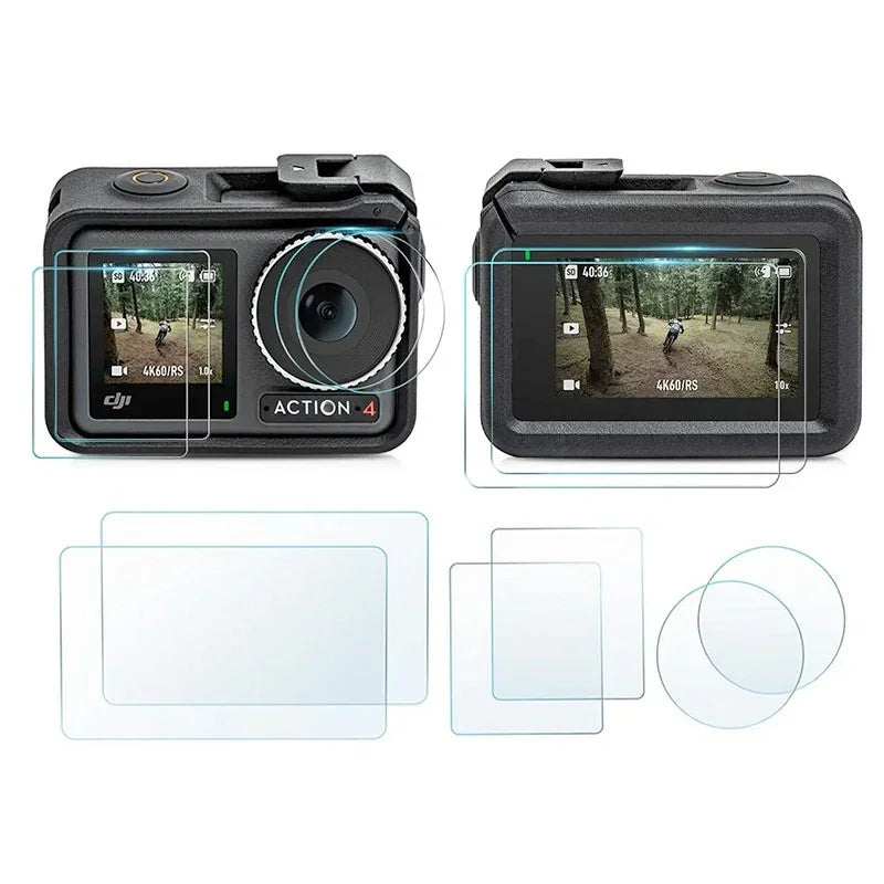 Linsskydd och Skärmskydd till DJI Osmo Action 4 - 2-Pack - Kit - Action King