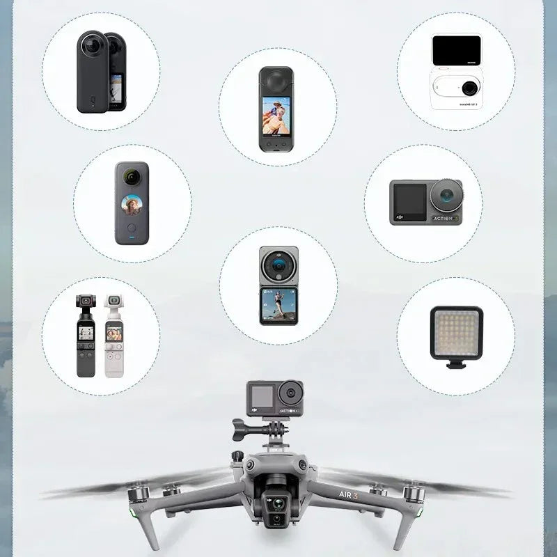 Fäste / hållare för kamera / tillbehör till DJI Air 3 / Air 3S - Multifunktion - Action King