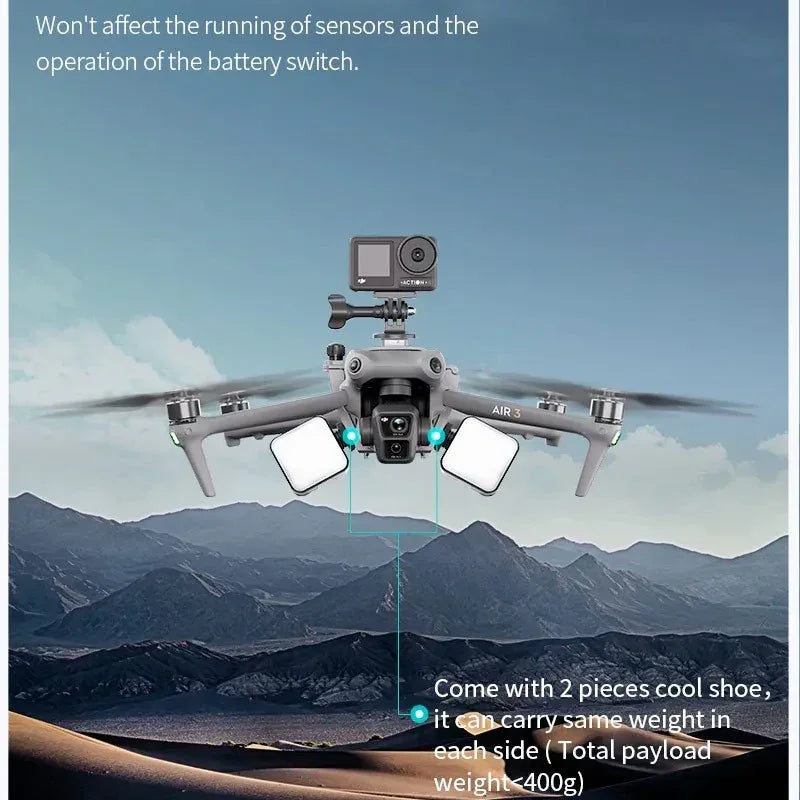 Fäste / hållare för kamera / tillbehör till DJI Air 3 / Air 3S - Multifunktion - Action King