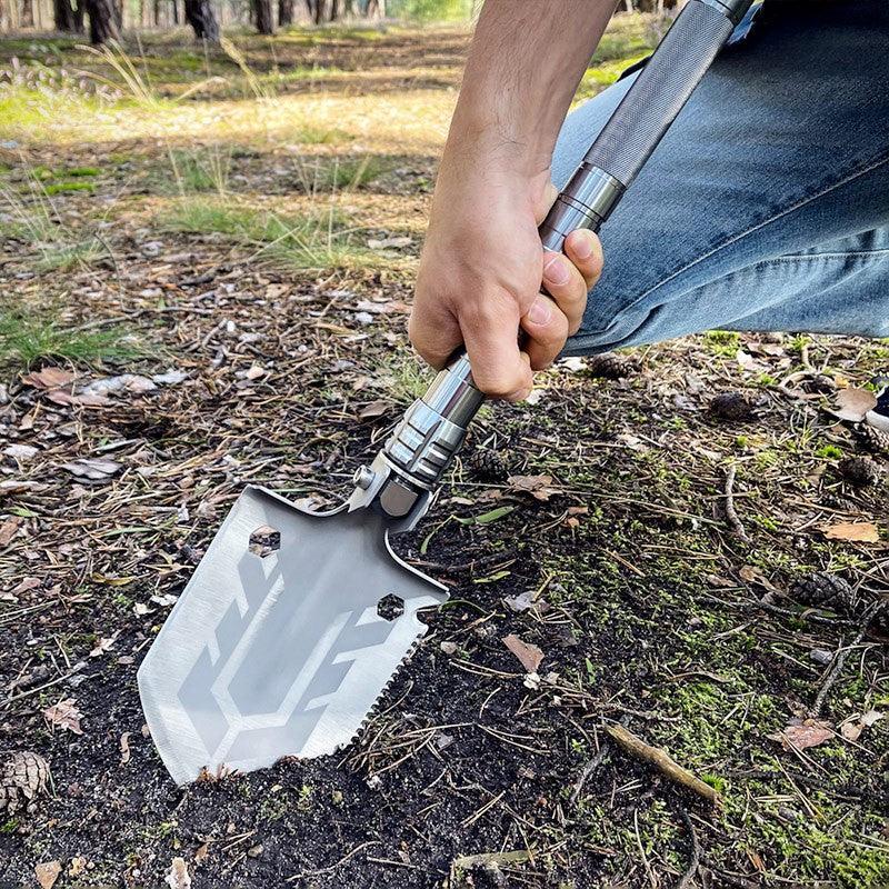 Överlevnadsspade 10 i 1 - Multiverktyg - Kit - Action King