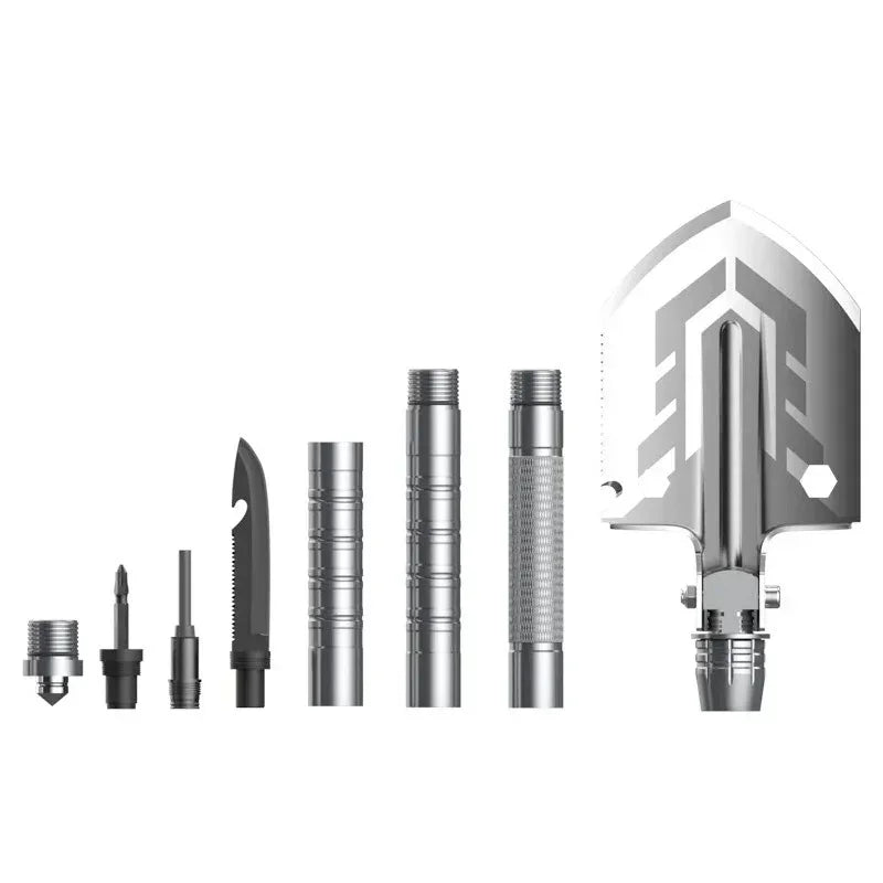 Överlevnadsspade 10 i 1 - Multiverktyg - Kit - Action King