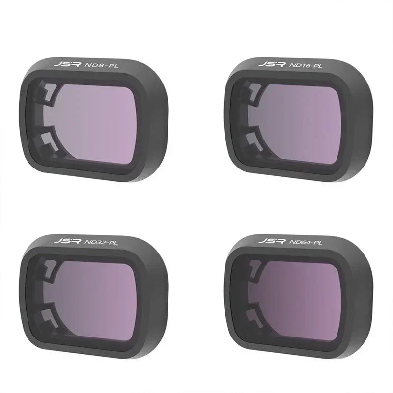 JSR Filter 4-pack - ND8/PL + ND16/PL + ND32/PL + ND64/PL till DJI Mini 4 Pro - Action King