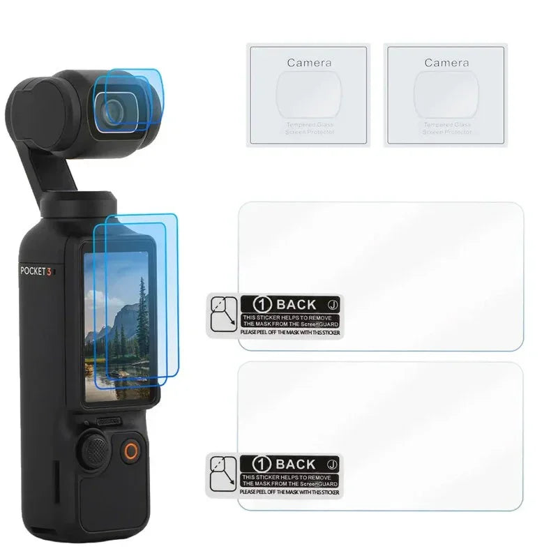 Linsskydd och Skärmskydd till DJI Osmo Pocket 3 - 2-pack - Kit - Action King