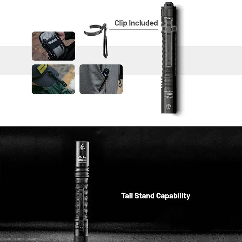 Nitecore MT2A Pro Ficklampa - 1000lm med AA / NL1416R, 1600mAh batteri - Action King